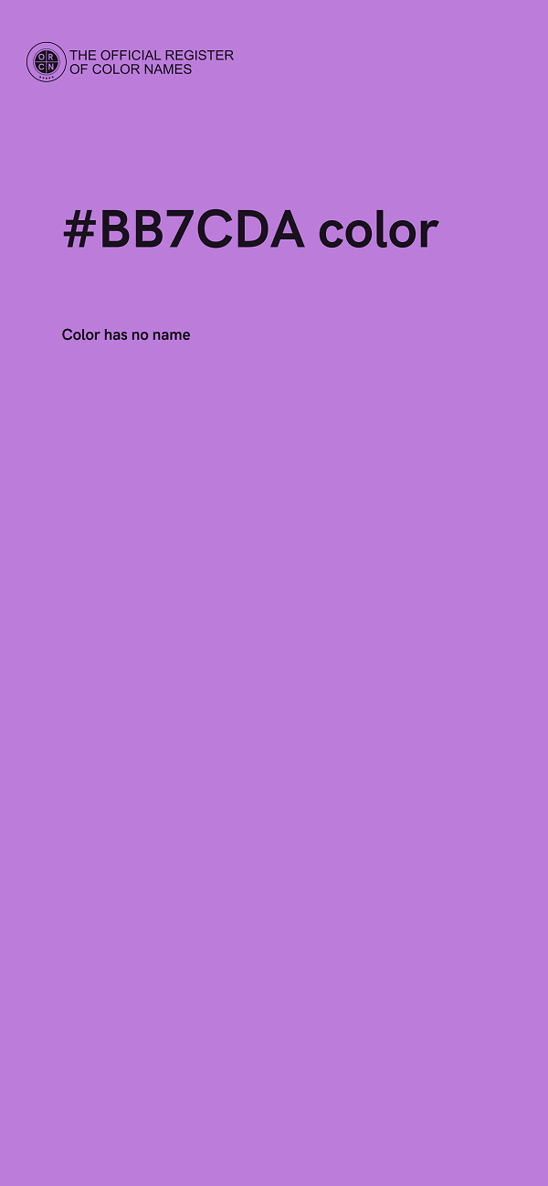 #BB7CDA color image