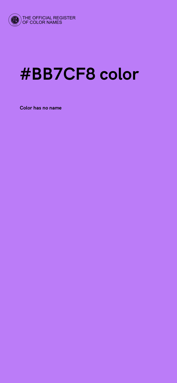 #BB7CF8 color image