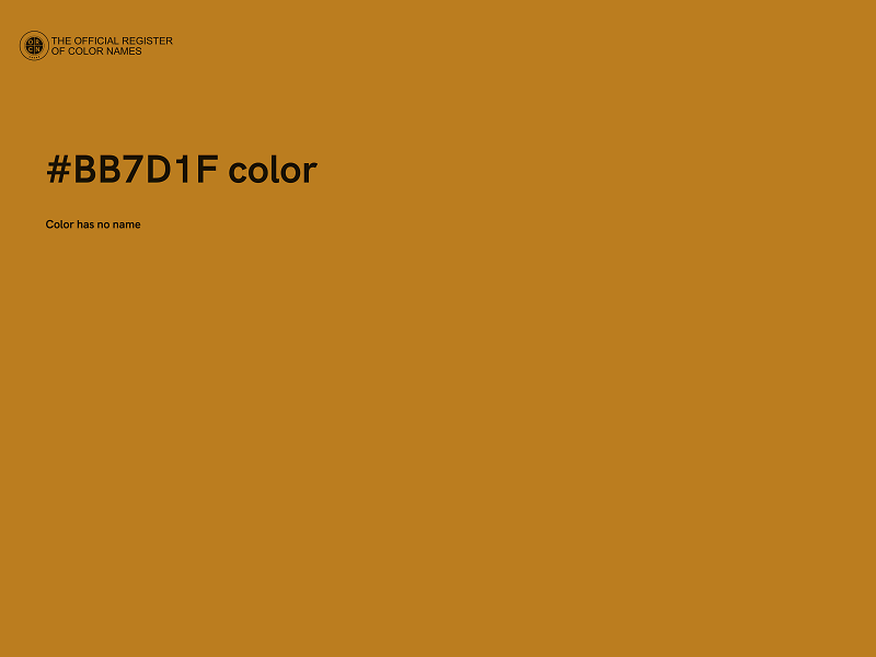 #BB7D1F color image