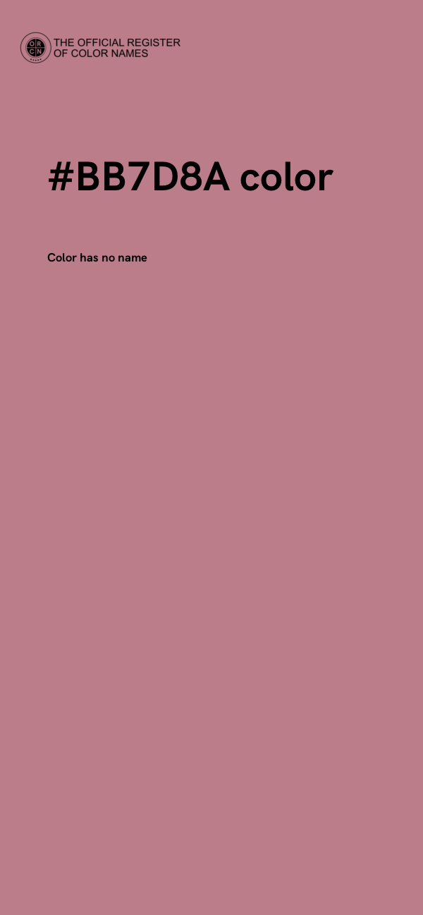 #BB7D8A color image