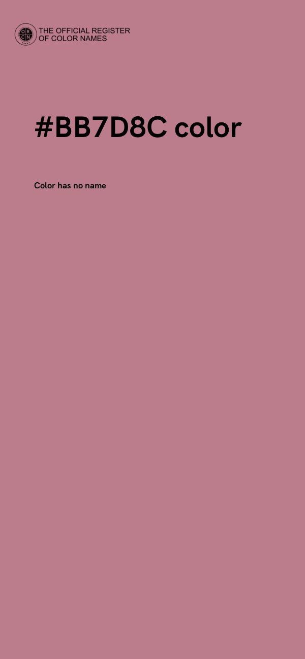 #BB7D8C color image