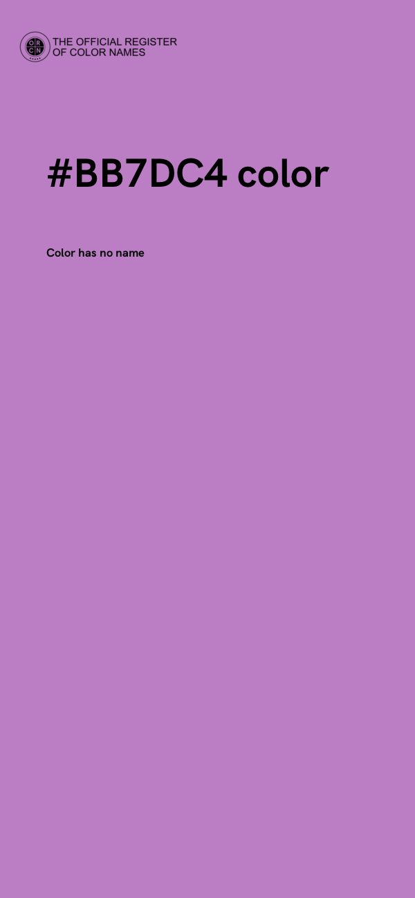 #BB7DC4 color image