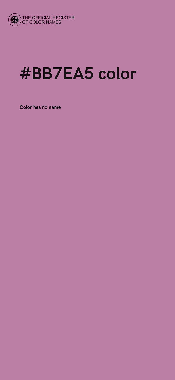 #BB7EA5 color image