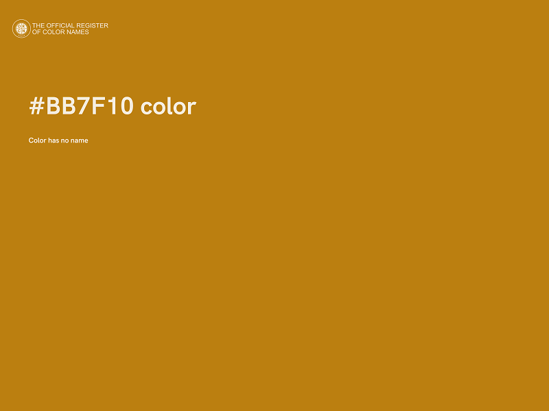 #BB7F10 color image