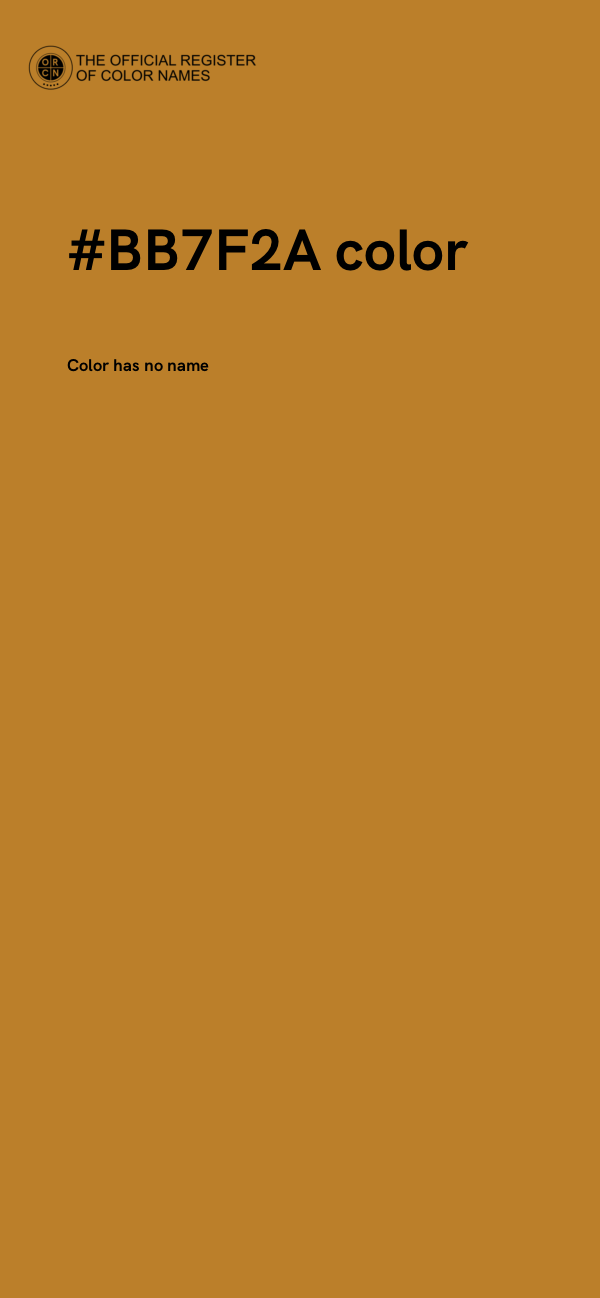 #BB7F2A color image