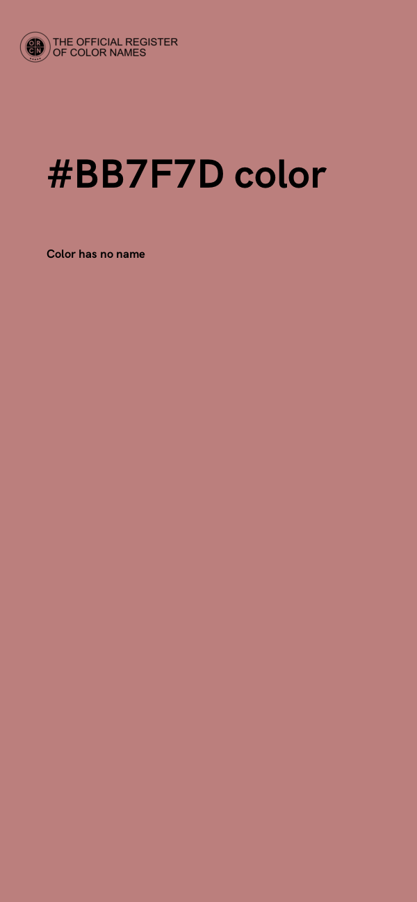 #BB7F7D color image