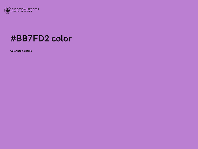 #BB7FD2 color image