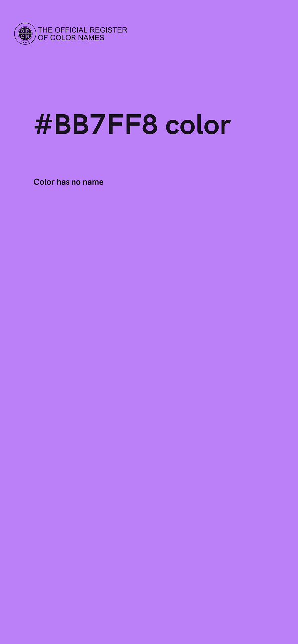 #BB7FF8 color image
