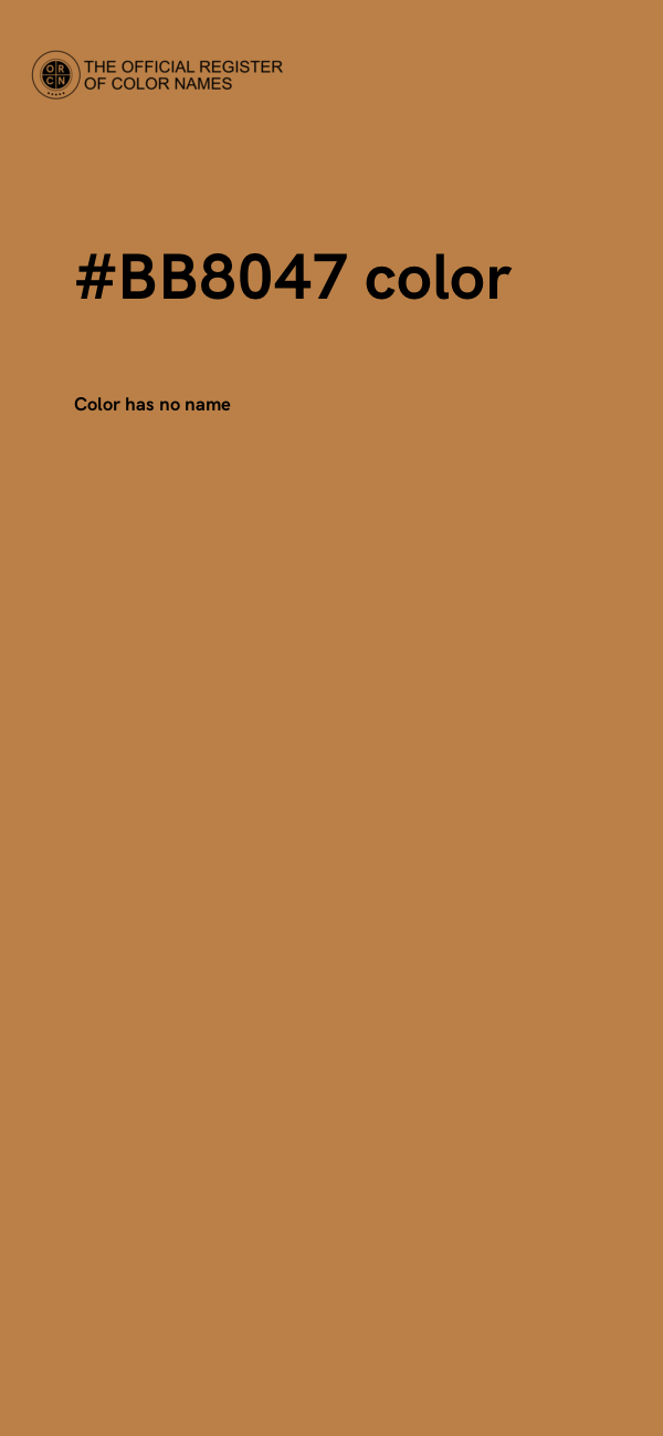 #BB8047 color image