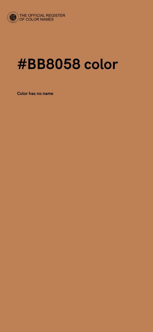 #BB8058 color image