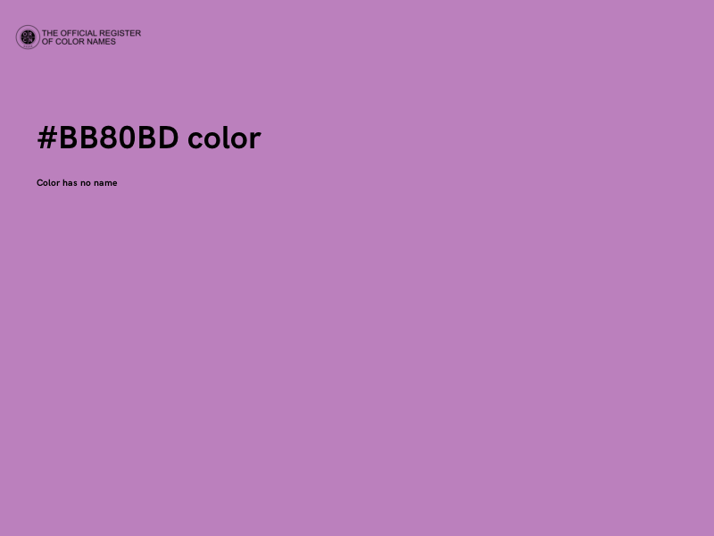#BB80BD color image