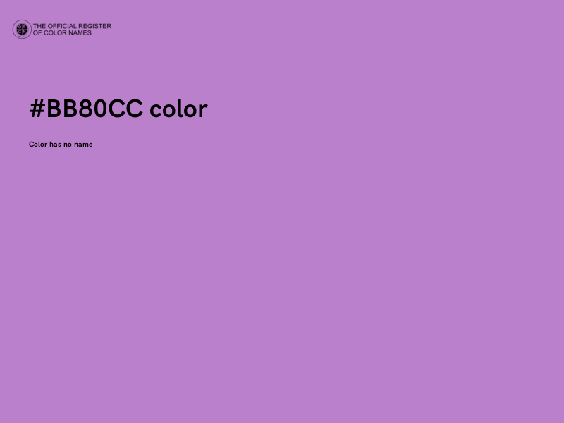 #BB80CC color image