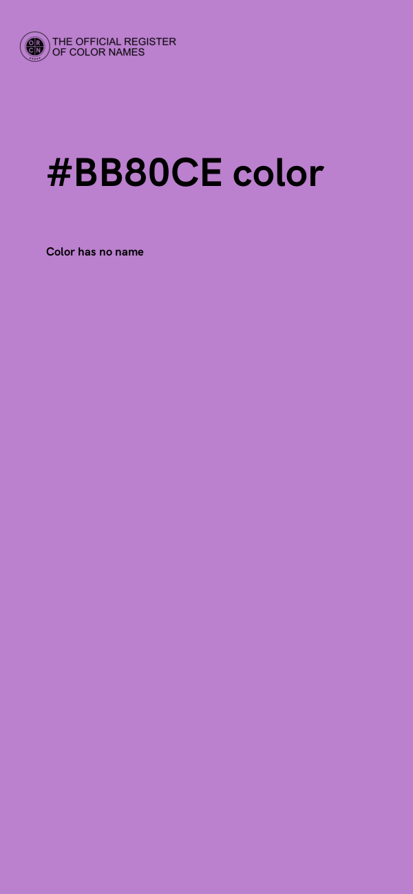 #BB80CE color image