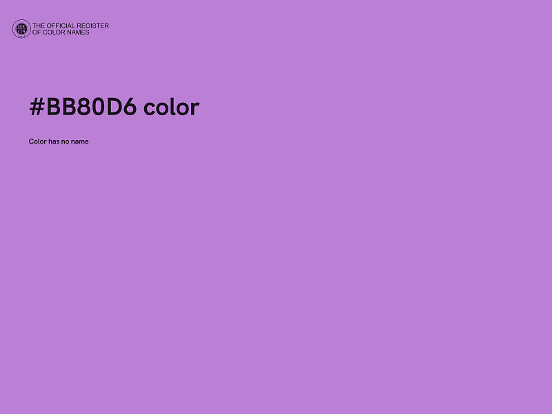 #BB80D6 color image