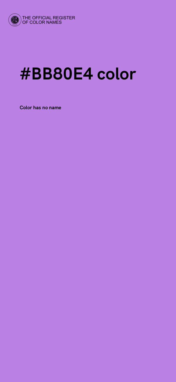 #BB80E4 color image