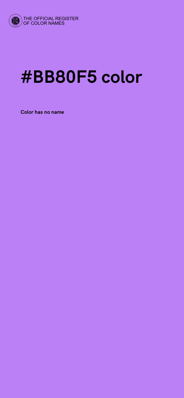 #BB80F5 color image