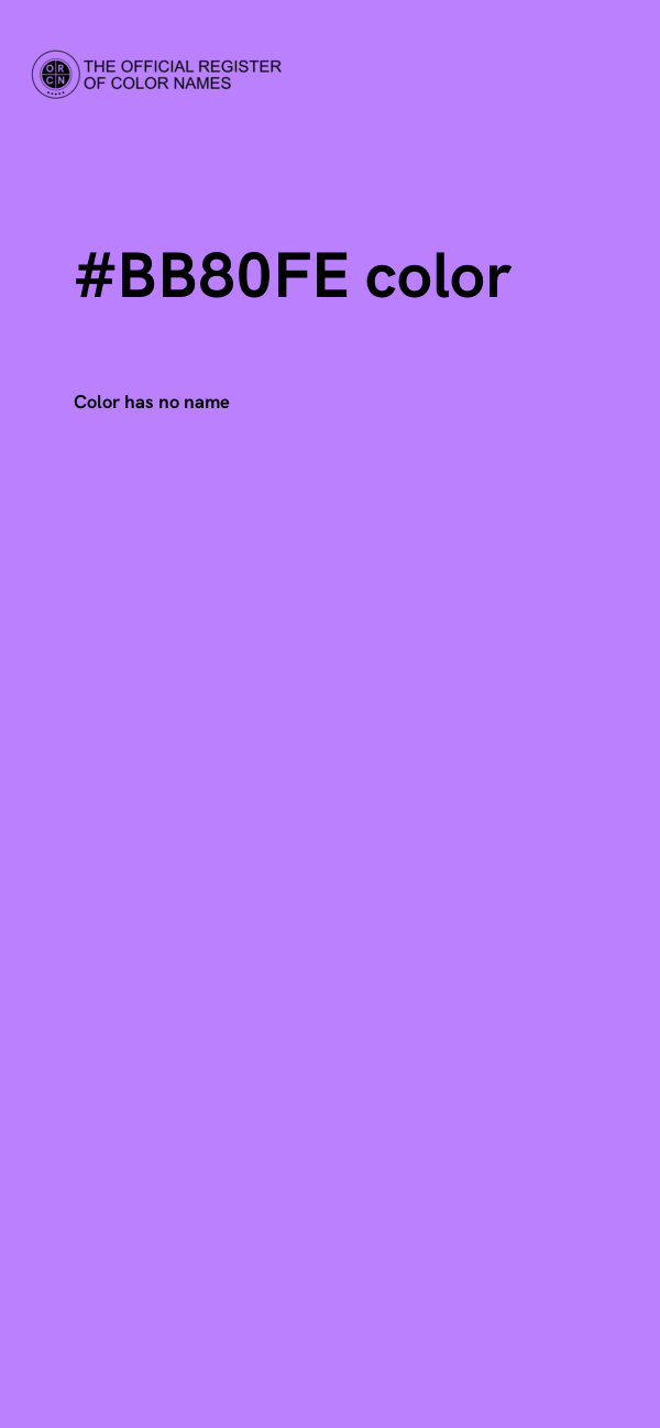 #BB80FE color image