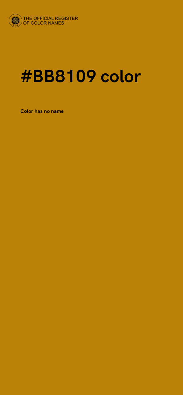 #BB8109 color image