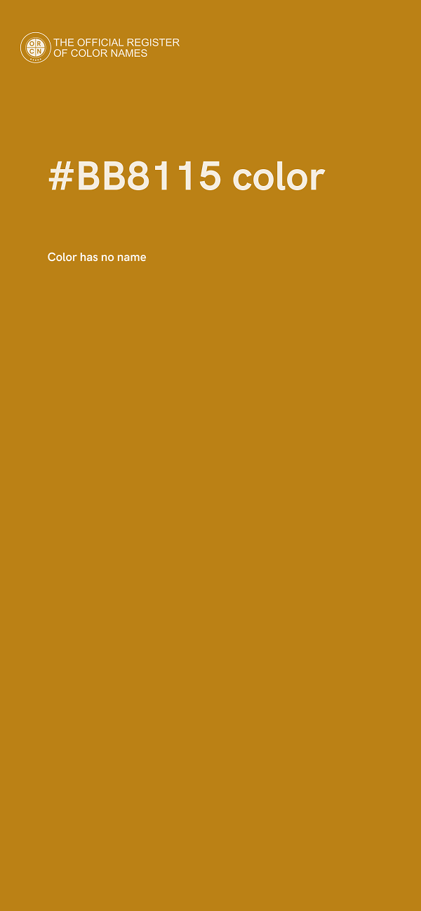 #BB8115 color image