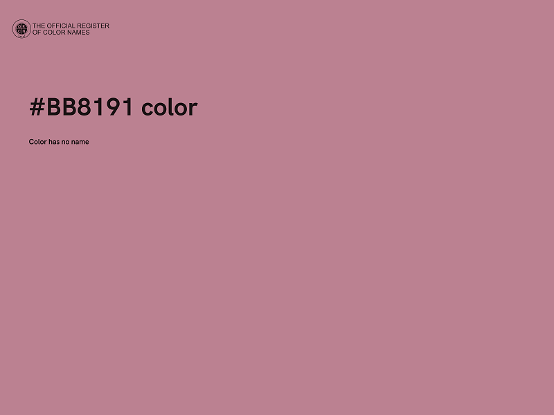 #BB8191 color image