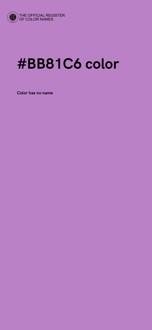 #BB81C6 color image