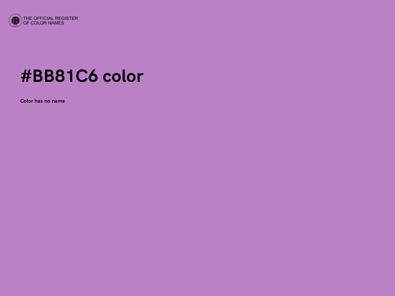 #BB81C6 color image
