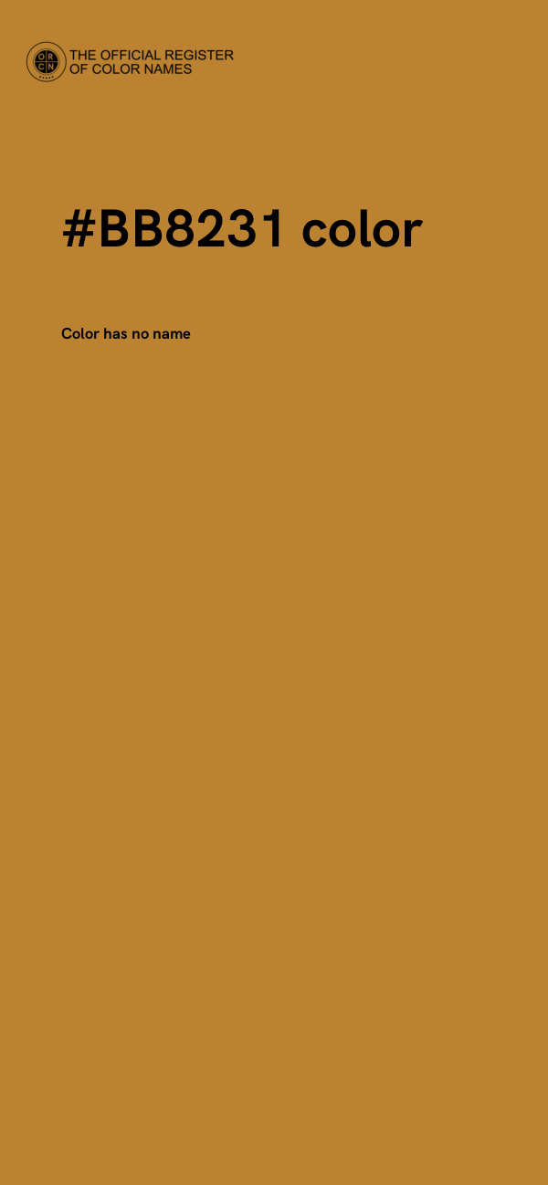 #BB8231 color image