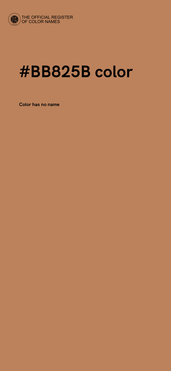 #BB825B color image