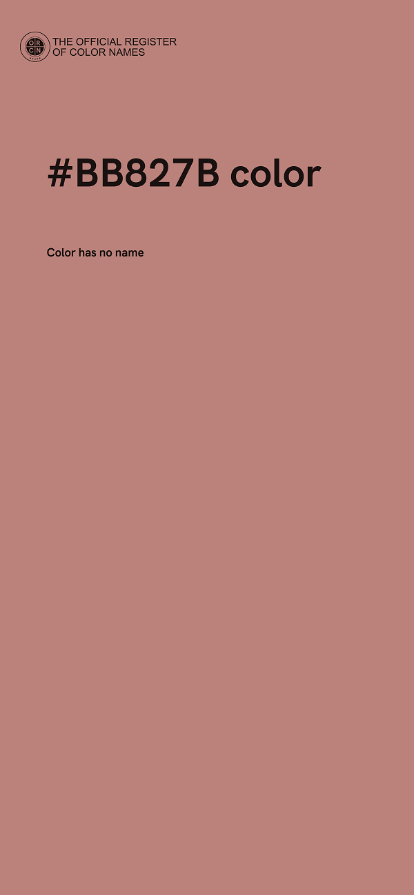 #BB827B color image