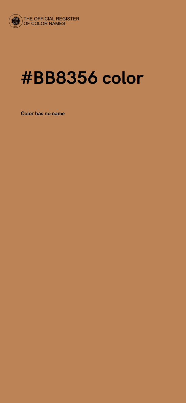 #BB8356 color image