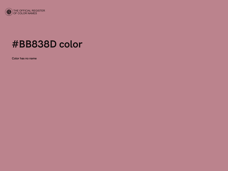#BB838D color image