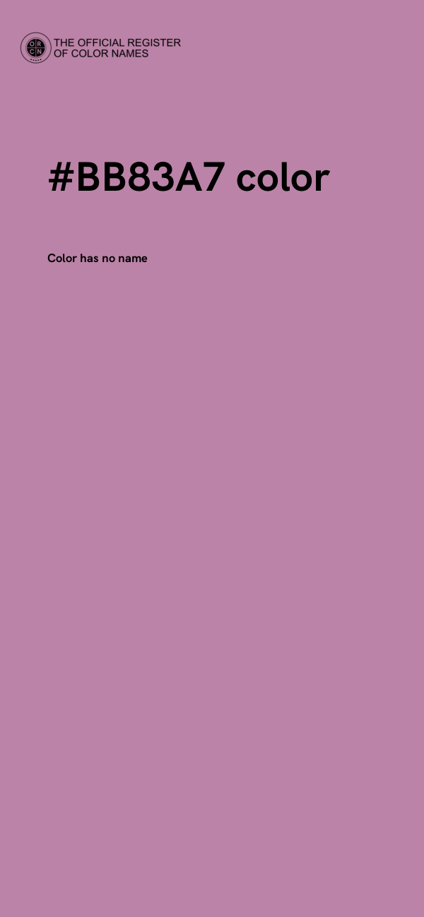 #BB83A7 color image
