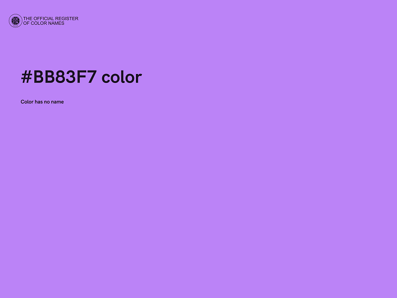 #BB83F7 color image