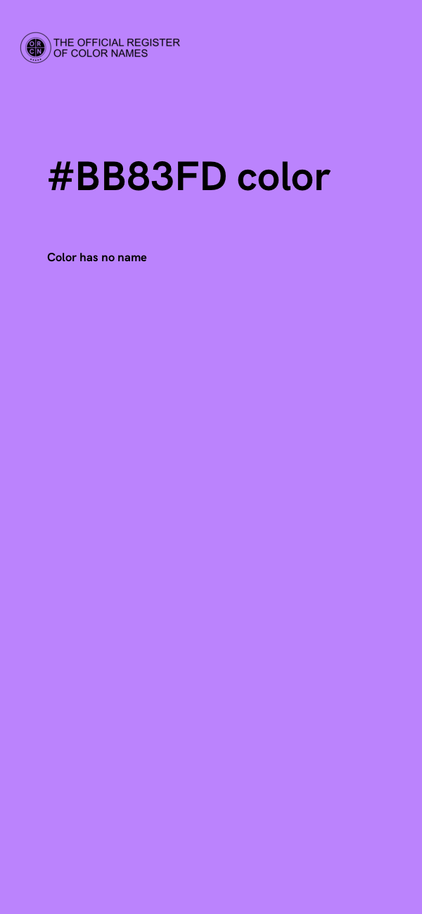 #BB83FD color image