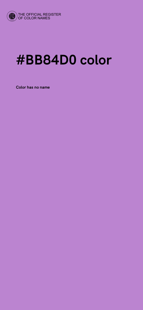 #BB84D0 color image