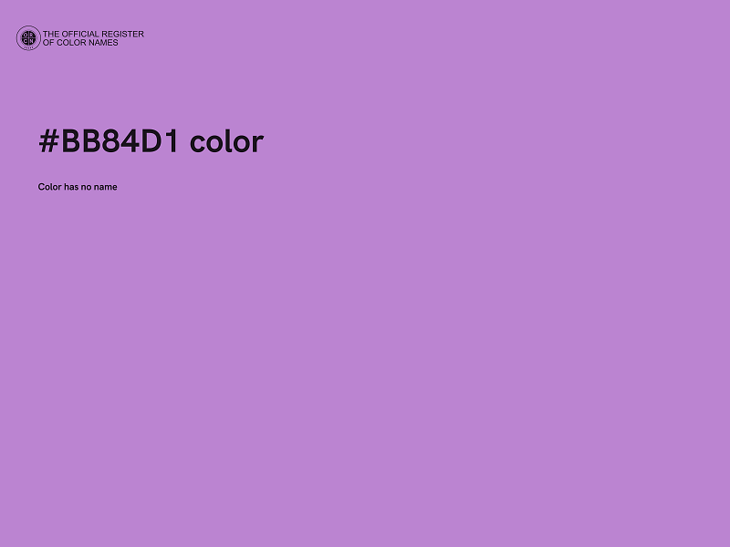 #BB84D1 color image