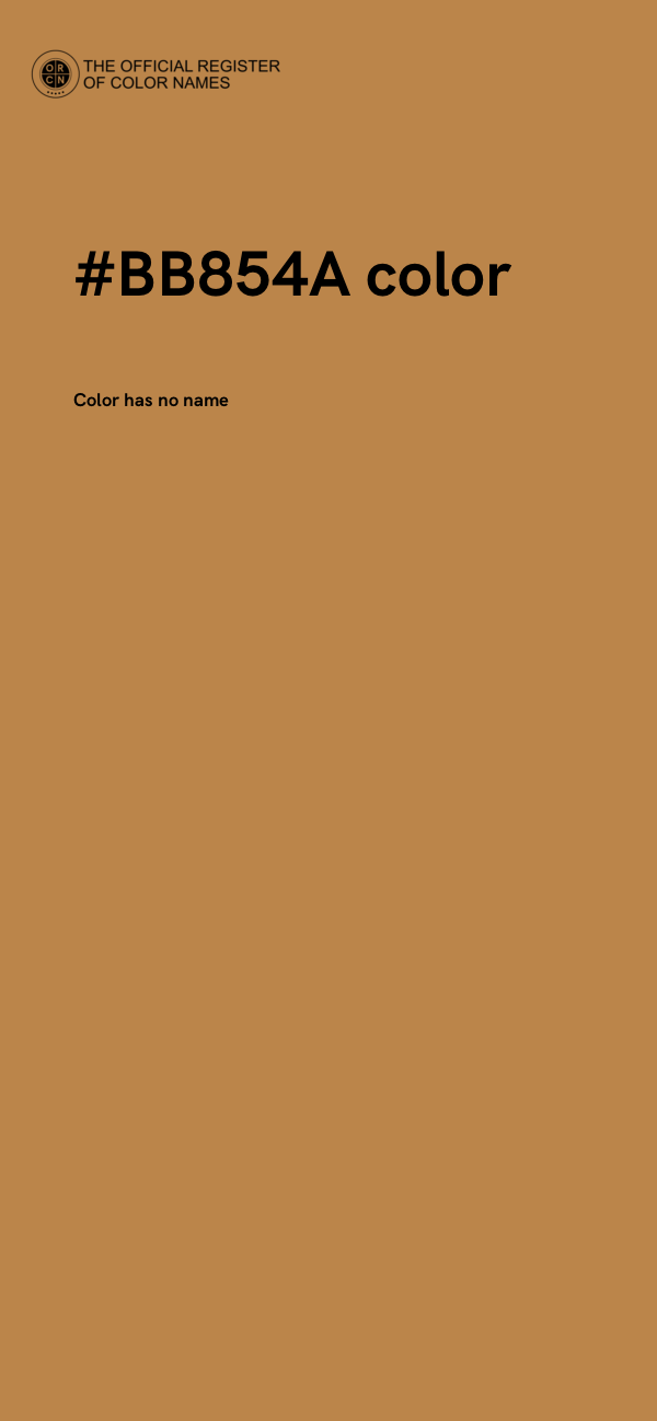 #BB854A color image