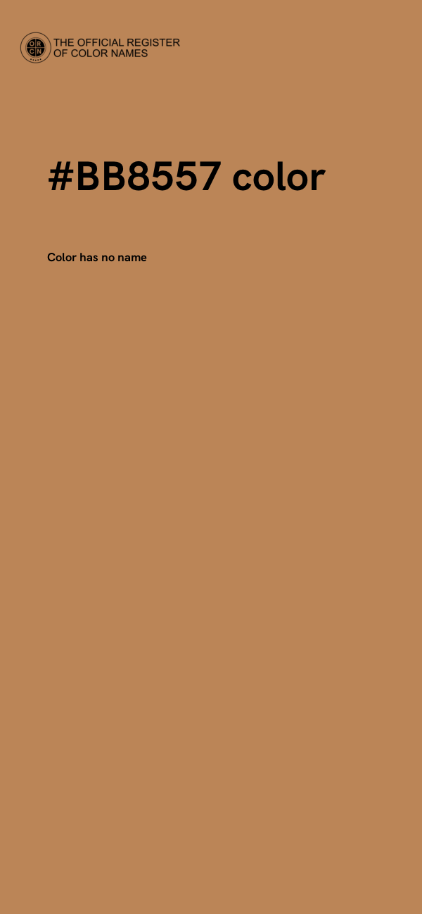 #BB8557 color image