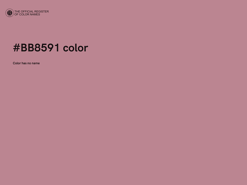 #BB8591 color image