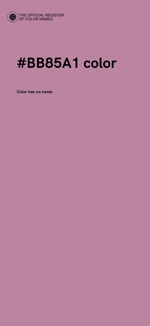 #BB85A1 color image
