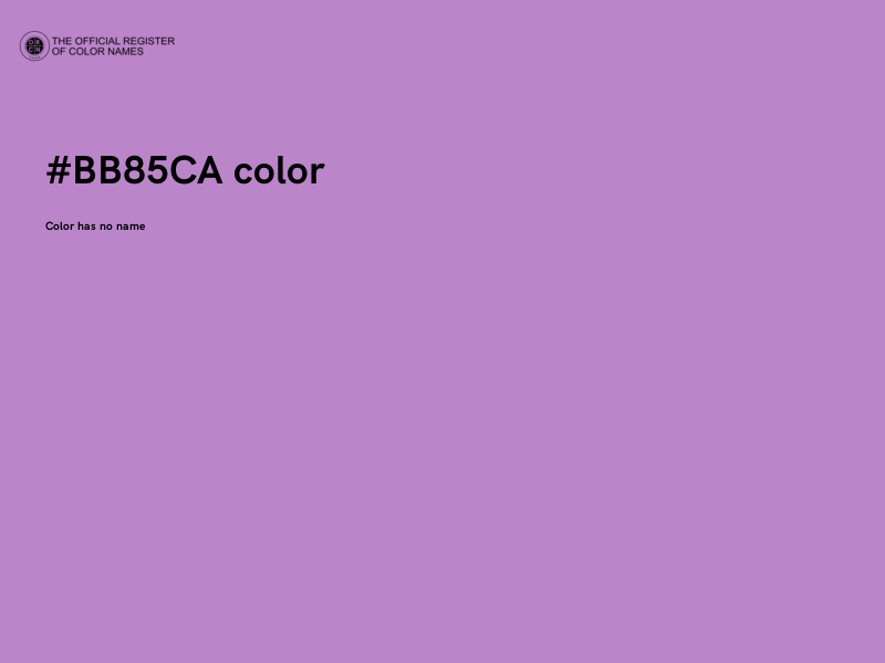 #BB85CA color image
