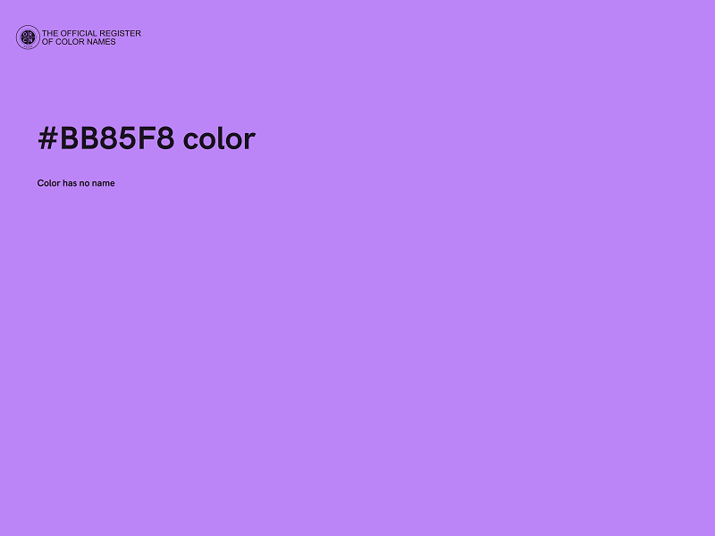 #BB85F8 color image