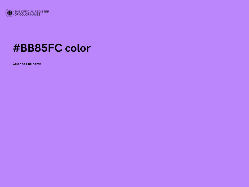 #BB85FC color image