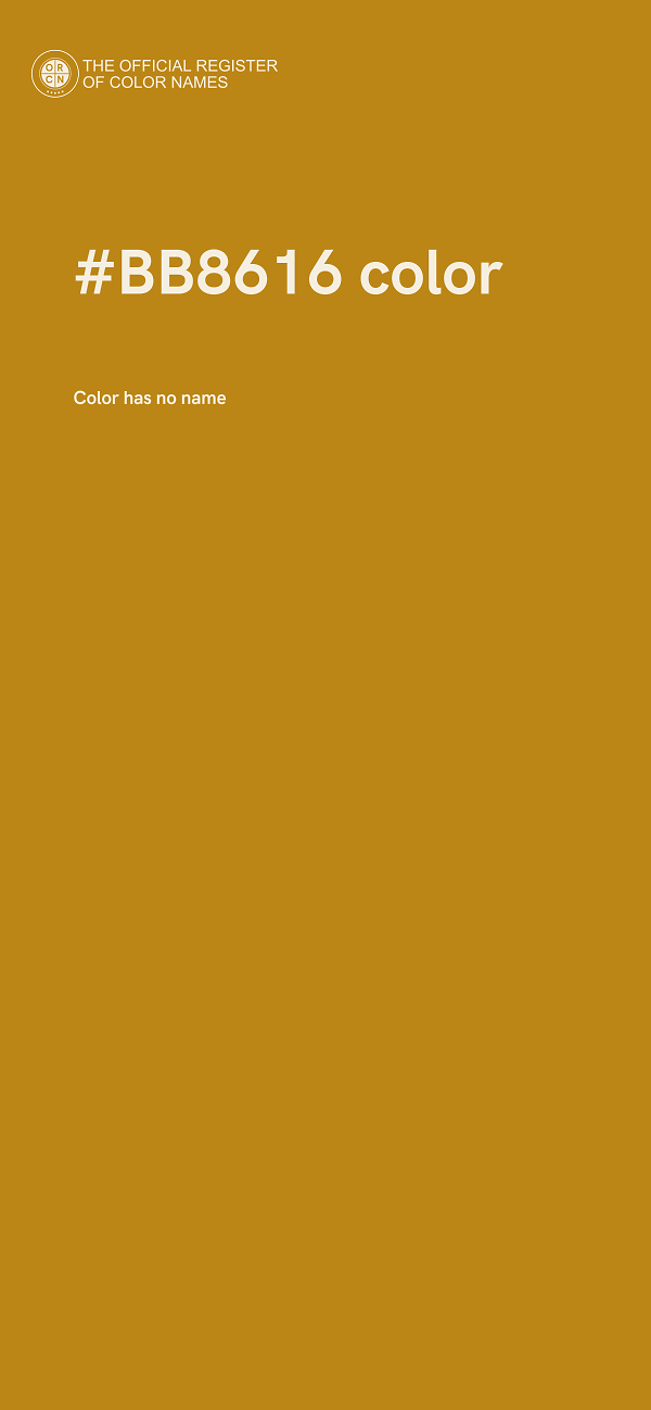 #BB8616 color image