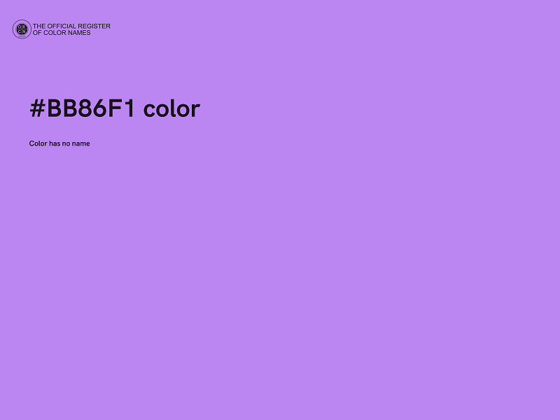 #BB86F1 color image