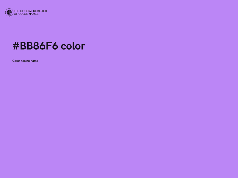 #BB86F6 color image