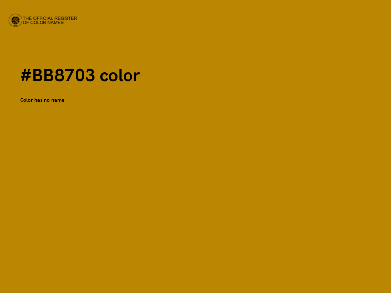 #BB8703 color image