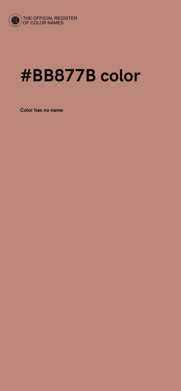 #BB877B color image