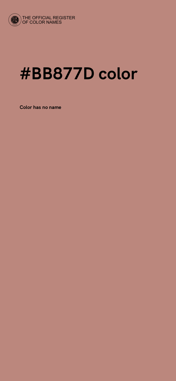 #BB877D color image