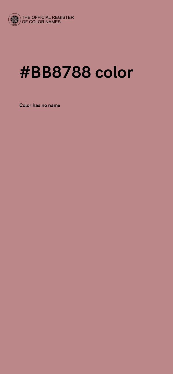 #BB8788 color image